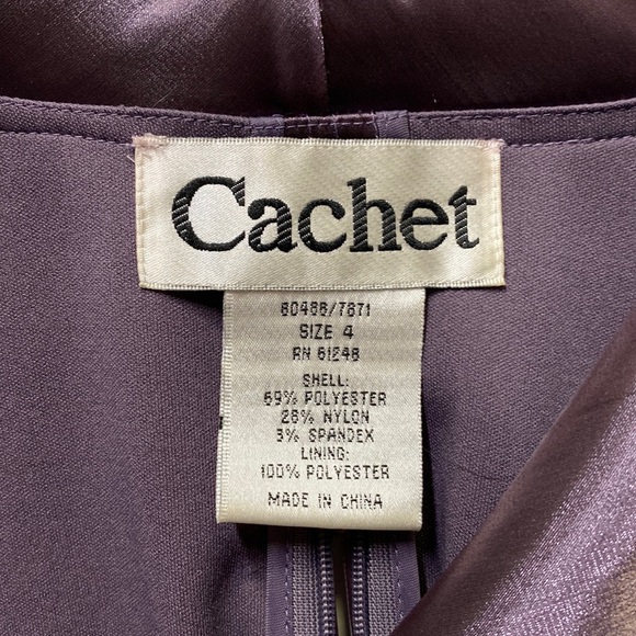 Cachet Shiny Purple Blouse - Picture 5 of 5